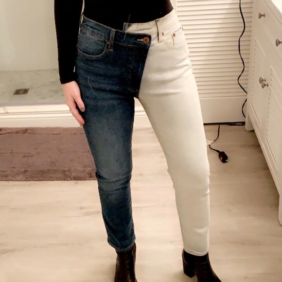 Pistola Two-Tone Asymmetric Jeans - Picture 10 of 12